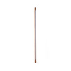 Slim walnut-colour Clérachic floor lamp with a frosted light strip, shown full length on a white background.