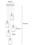 Clérachic light dimension drawing, 2 of 5, every measurement marked in centimetres.