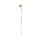 The Clérachic Stacked Globe Wall Sconce in brass, lit, three globes photographed square-on against white.