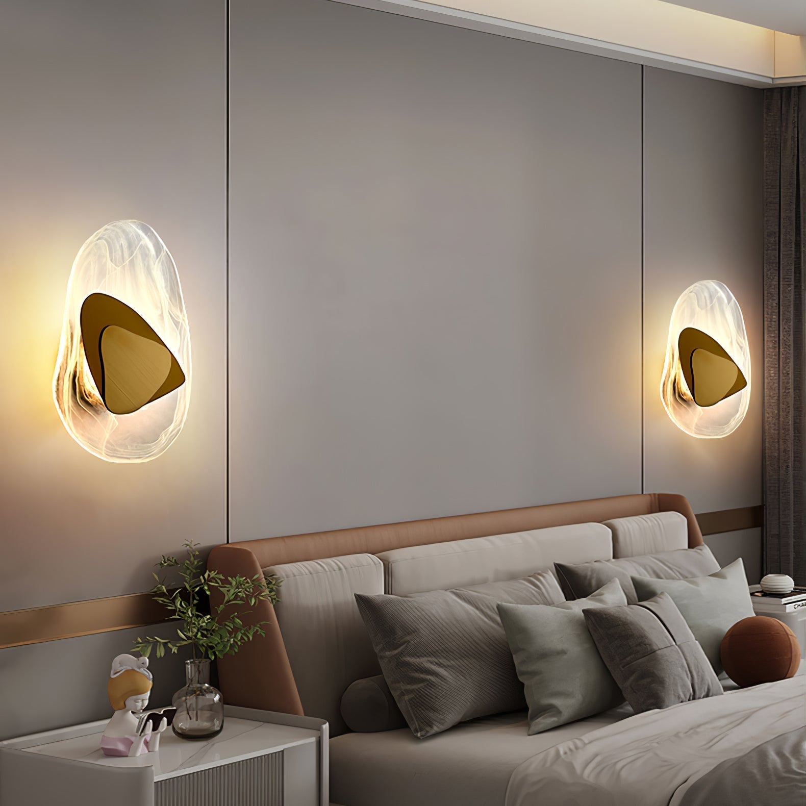 Clérachic Swirl Glass Wall Sconce for Bedroom — gallery 08, DC1725 Wall Lamp 100 bbe79af4 3c3f 45cc 8c8d 797.