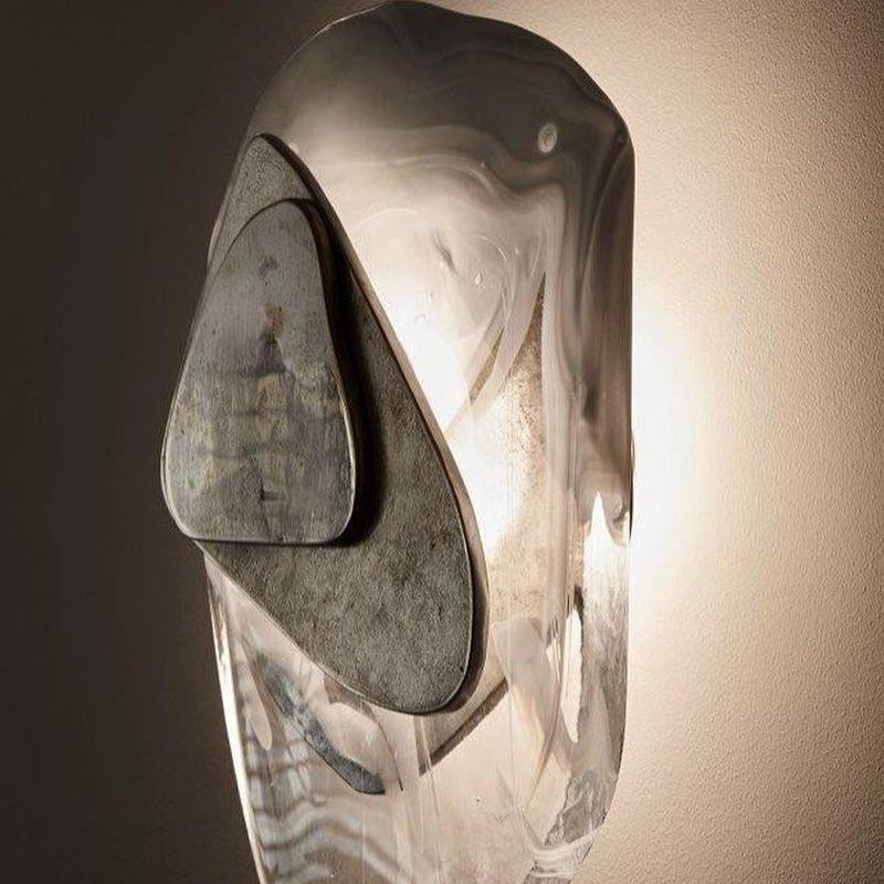 Clérachic Swirl Glass Wall Sconce for Bedroom — gallery 16, DC1725WallLamp 4.