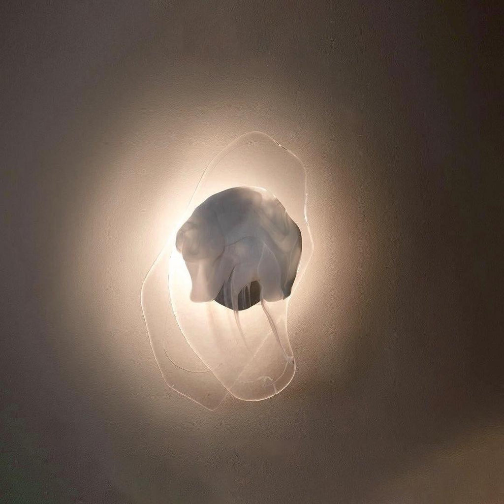 Clérachic Swirl Glass Wall Sconce for Bedroom — gallery 17, DC1725WallLamp 5.