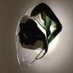 Clérachic Swirl Glass Wall Sconce for Bedroom — gallery 29, DC1725WallLamp 17.