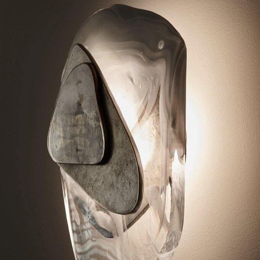 Clérachic Swirl Glass Wall Sconce for Bedroom — gallery 33, DC1725WallLamp 24.