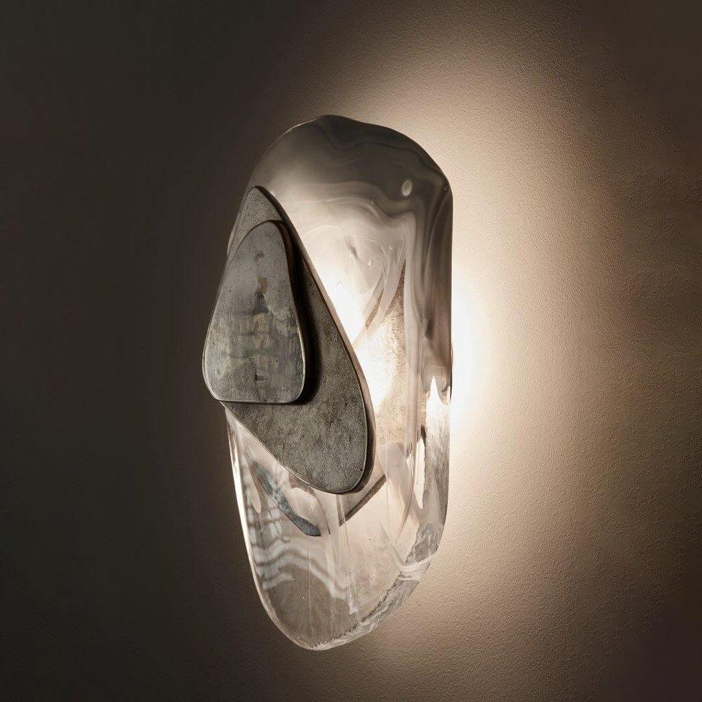 Clérachic Swirl Glass Wall Sconce for Bedroom — gallery 34, DC1725WallLamp 25.
