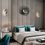 Clérachic Swirl Glass Wall Sconce for Bedroom — gallery 37, DC1725WallLamp 30.