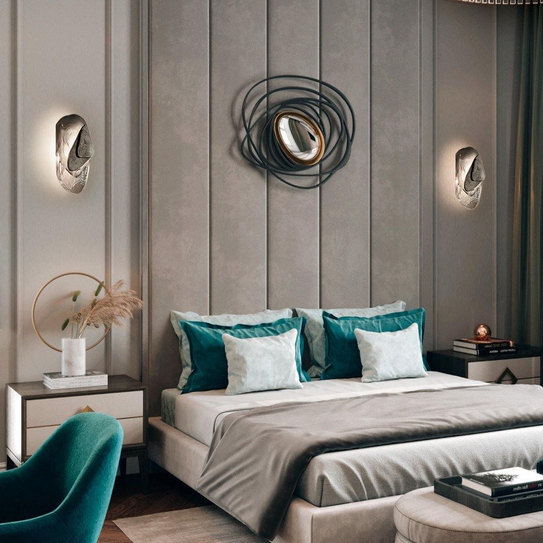 Clérachic Swirl Glass Wall Sconce for Bedroom — gallery 37, DC1725WallLamp 30.