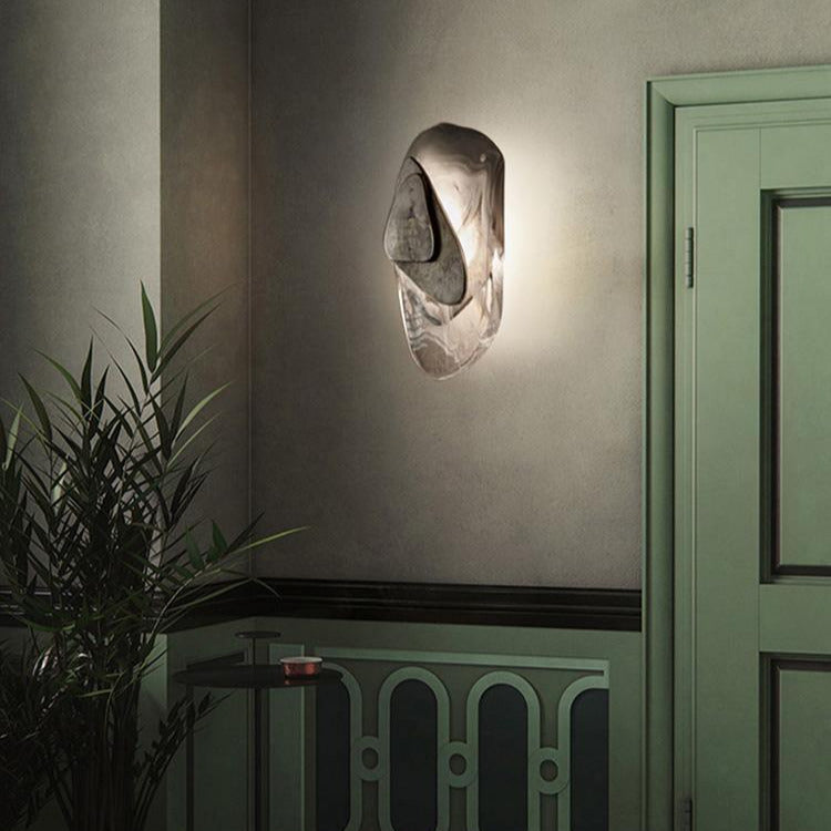 Clérachic Swirl Glass Wall Sconce for Bedroom — gallery 38, DC1725WallLamp 32.