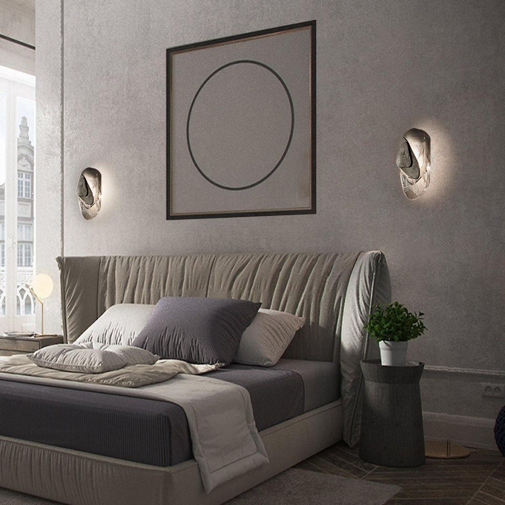 Clérachic Swirl Glass Wall Sconce for Bedroom — gallery 39, DC1725WallLamp 33.