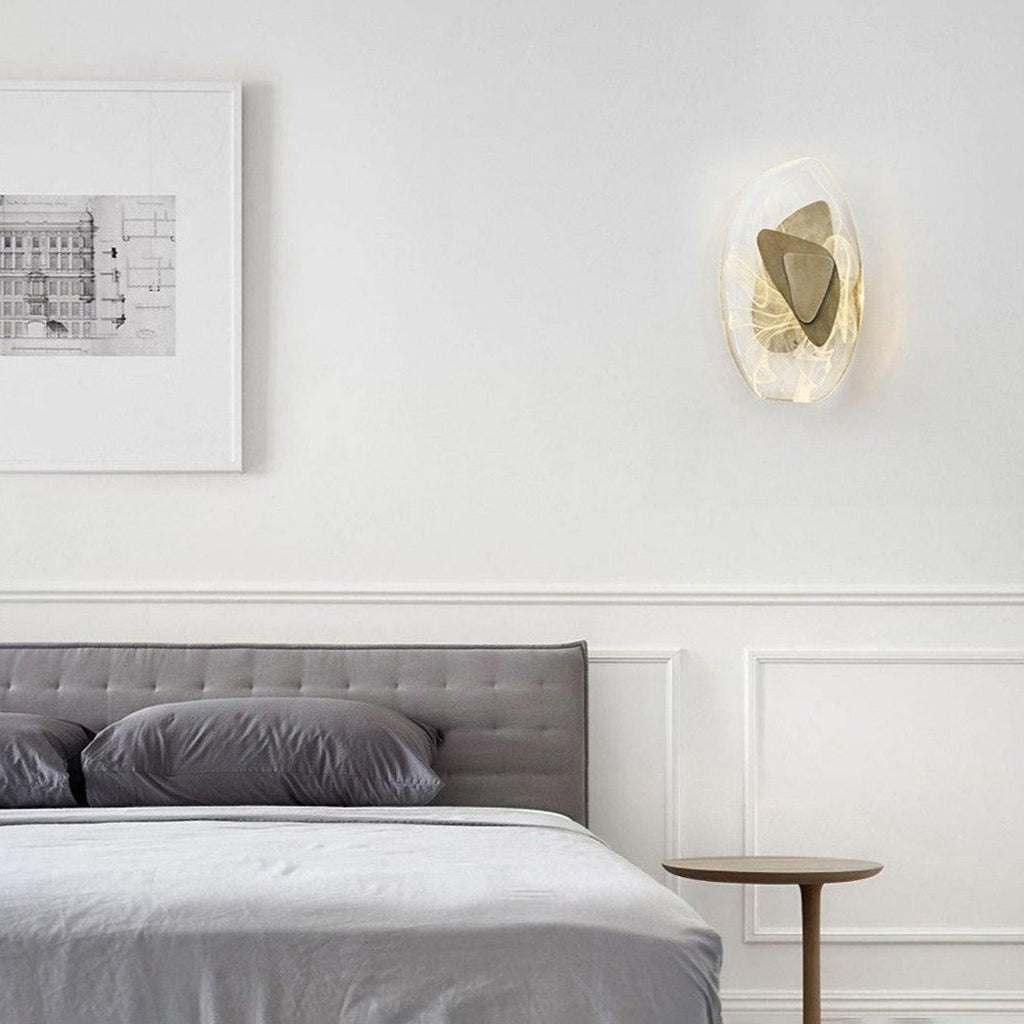 Clérachic Swirl Glass Wall Sconce for Bedroom — gallery 41, DC1725WallLamp 37.