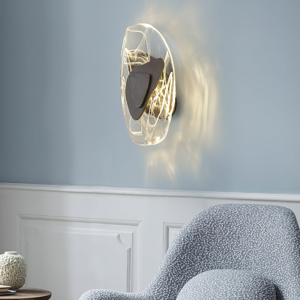 Clérachic Swirl Glass Wall Sconce for Bedroom — gallery 71, DC1725 Wall Lamp 107.
