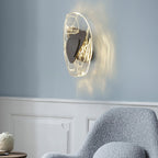 Clérachic Swirl Glass Wall Sconce for Bedroom — gallery 71, DC1725 Wall Lamp 107.