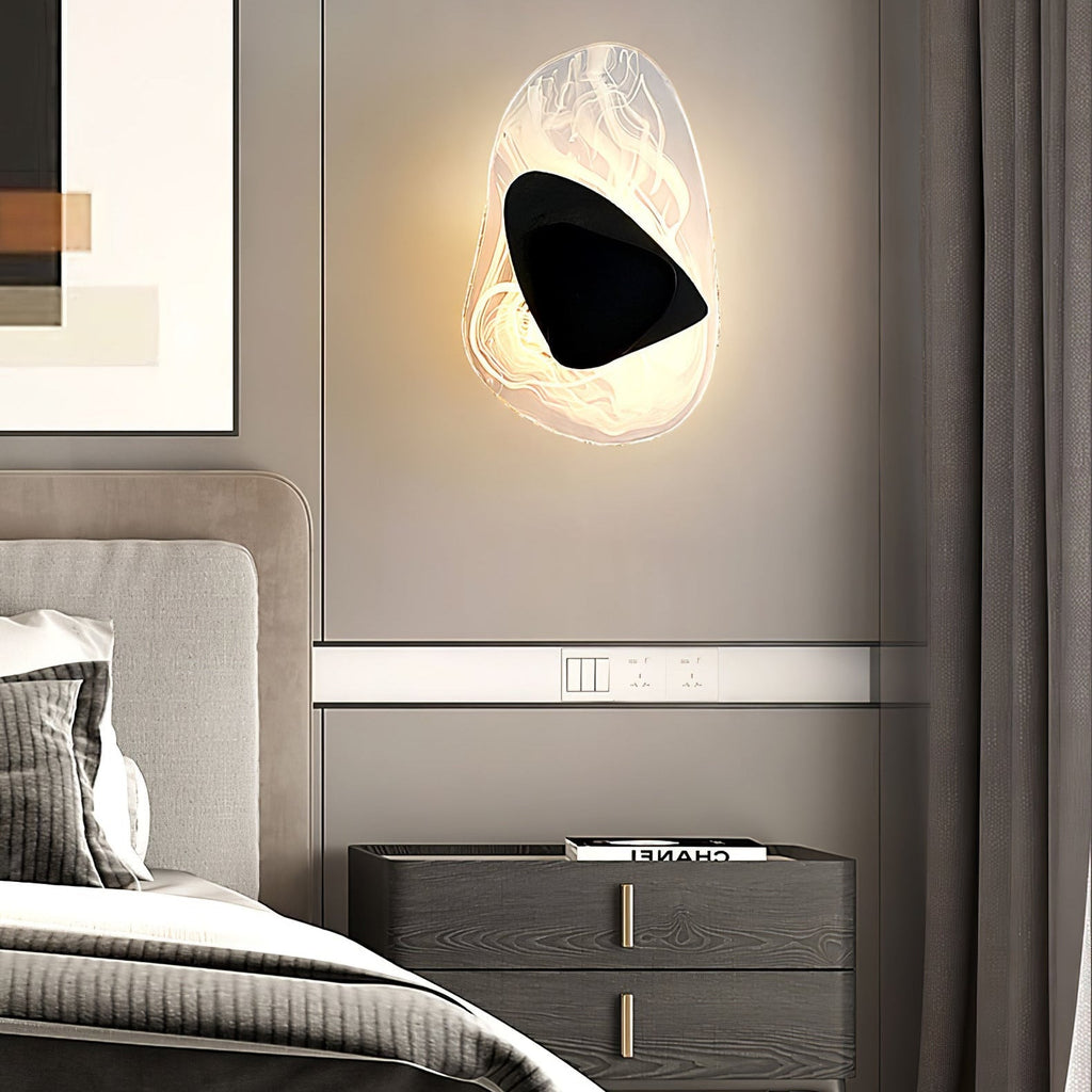 Clérachic Swirl Glass Wall Sconce for Bedroom — gallery 74, DC1725 Wall Lamp 110 329e5a6e 8f85 4da0 96a3 63a.