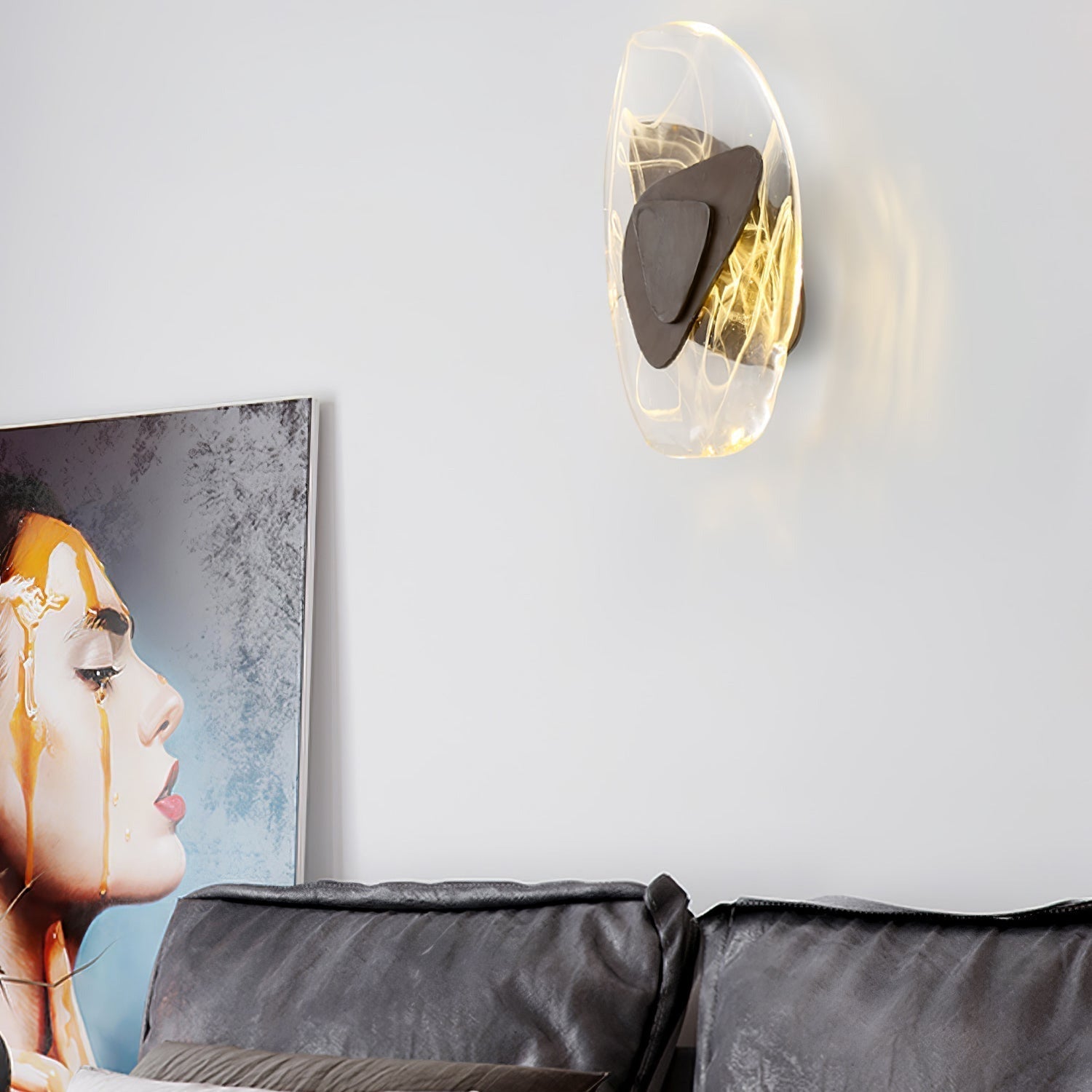 Clérachic Swirl Glass Wall Sconce for Bedroom — gallery 77, DC1725 Wall Lamp 116 1d19399f 1986 4912 acbb a51.