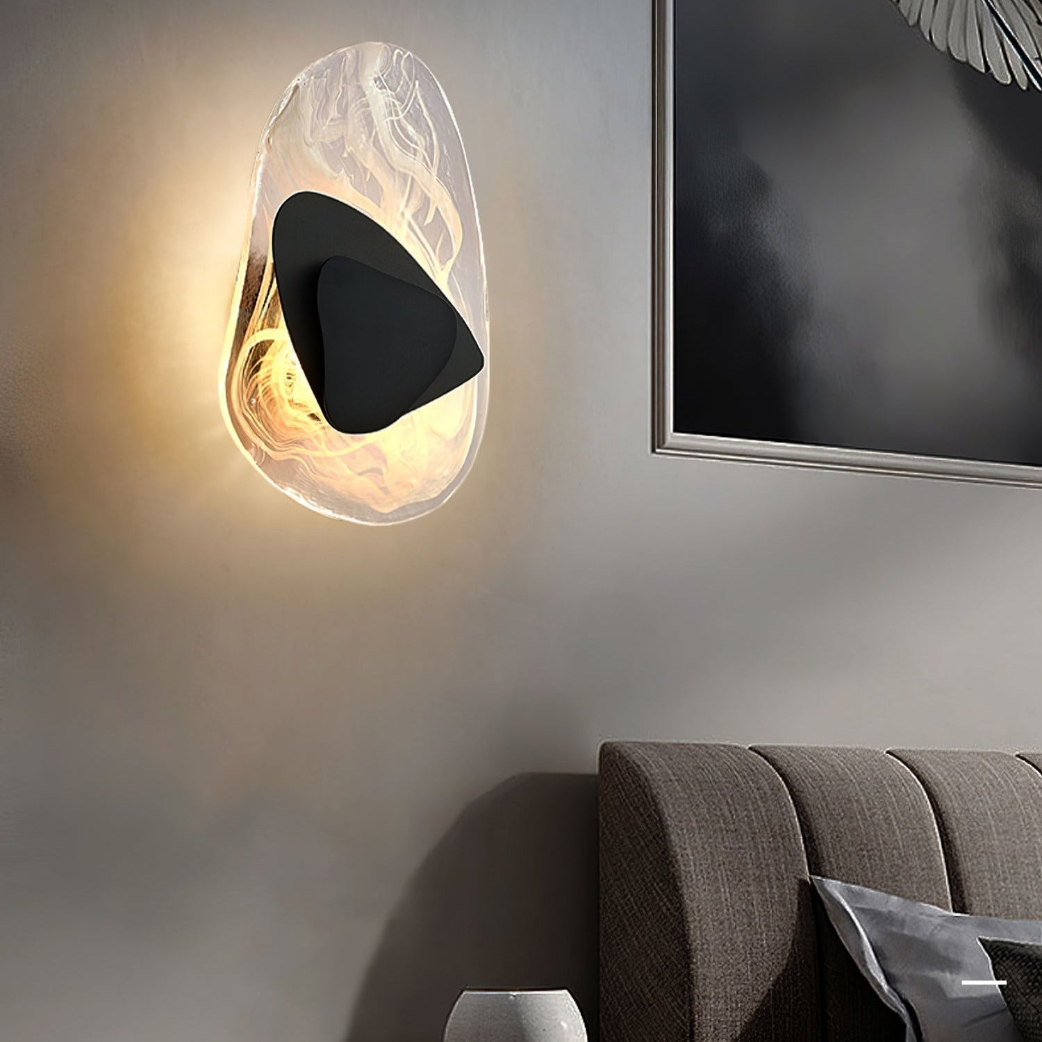 Clérachic Swirl Glass Wall Sconce for Bedroom — gallery 78, DC1725 Wall Lamp 119 e867fa78 5e7e 4c69 8faf 9b1.