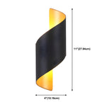 Dimension drawing of this Clérachic wall light, with its height and width marked.
