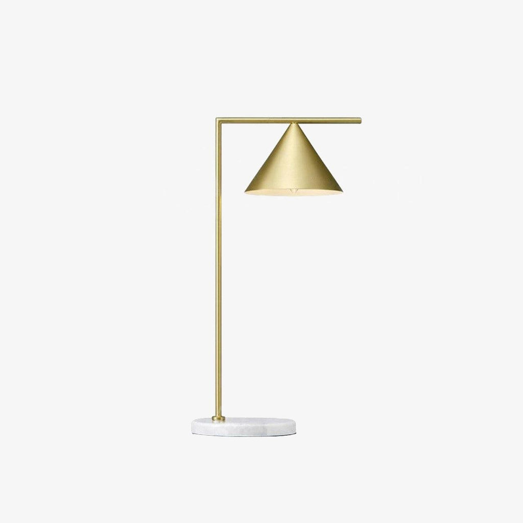 A second white-background studio shot of the Clérachic table lamp, shown in the same angled, cone-shade pose as before.