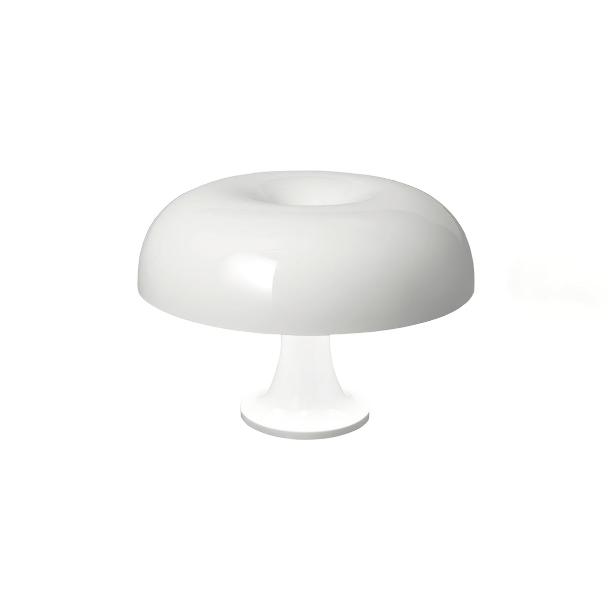 White Clérachic mushroom lamp with a glossy dome shade, shown against a plain white background.