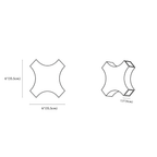 Clérachic wall light dimension drawing, 4 Heads, 6 W, every measurement marked in centimetres and inches.