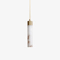 Clérachic cuts every shade from natural alabaster, and this drop shows warm amber veining running the length of the stone.