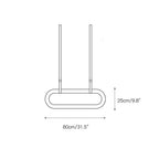 Clérachic Vista line diagram marked 80cm/31.5″ wide by 25cm/9.8″ deep for the horizontal hang.