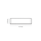 Clérachic wall light dimension drawing, 41 cm, every measurement marked in centimetres and inches.