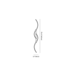 Clérachic wall light dimension drawing, 60 cm, every measurement marked in centimetres and inches.