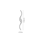 Clérachic wall light dimension drawing, 80 cm, every measurement marked in centimetres and inches.