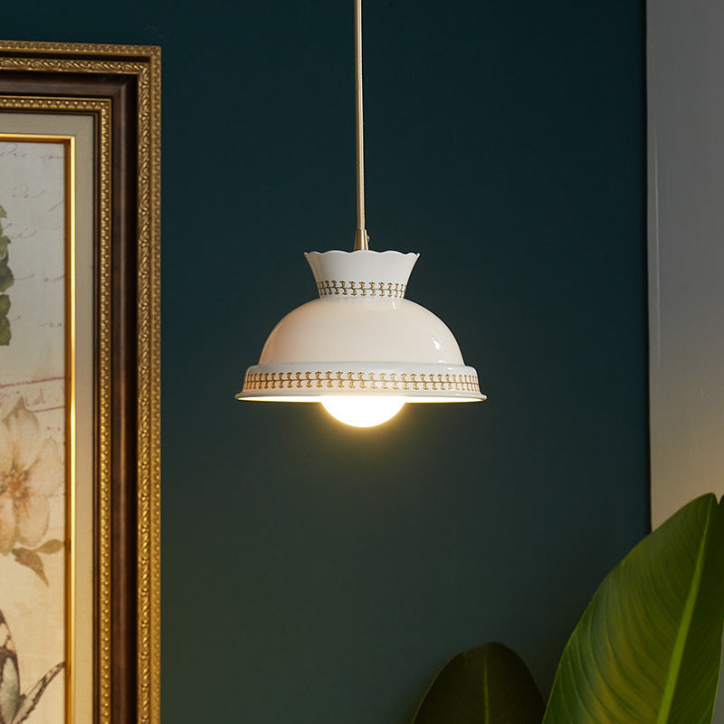 Clérachic White Ceramic Pendant Light for Hallway — gallery 01, 02 8423d09b 37e4 4717 be4b 8d1c00c05dd7.