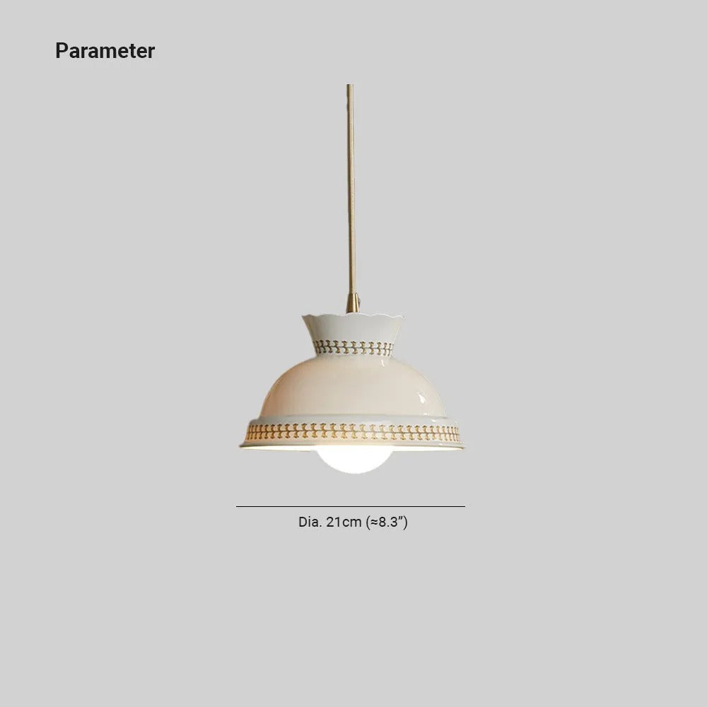 Clérachic White Ceramic Pendant Light for Hallway — gallery 04, imgi 5 HD338 0d33ab85 bef7 4556 a279 2e8246f153c.