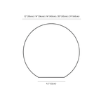 Clérachic floor lamp dimension drawing, 30, 60 cm, every measurement marked in centimetres and inches.