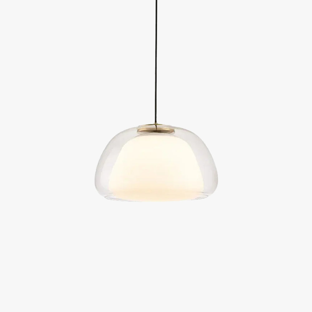 Clérachic White Glass Dome Pendant Light for Living Room — gallery 03, HD377 47aef378 3d33 4e2f bc6e 298dddfeec01.