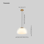 Clérachic White Glass Dome Pendant Light for Living Room — gallery 04, imgi 5 HD377 5bb3040f 6c66 45b5 981d f6c8ff957da.