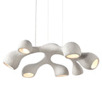 Flat view of this Clérachic pendant on white, its seven arms spread wide, with an opening at the end of each.