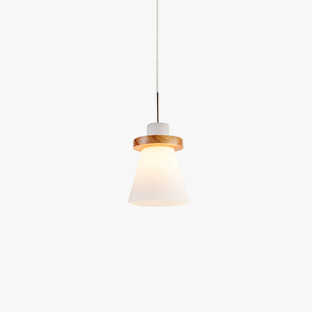 Clérachic Wood Cone Pendant Light for Dining Table — gallery 02, BL055.