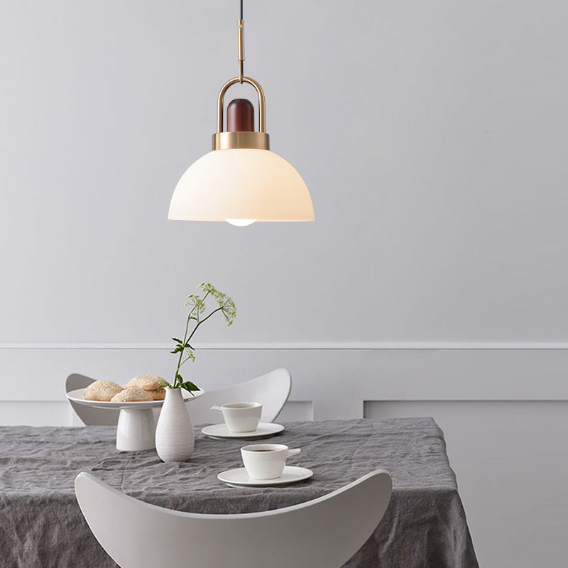 Clérachic Wood Glass Pendant Light for Bedroom — gallery 01, 10002.