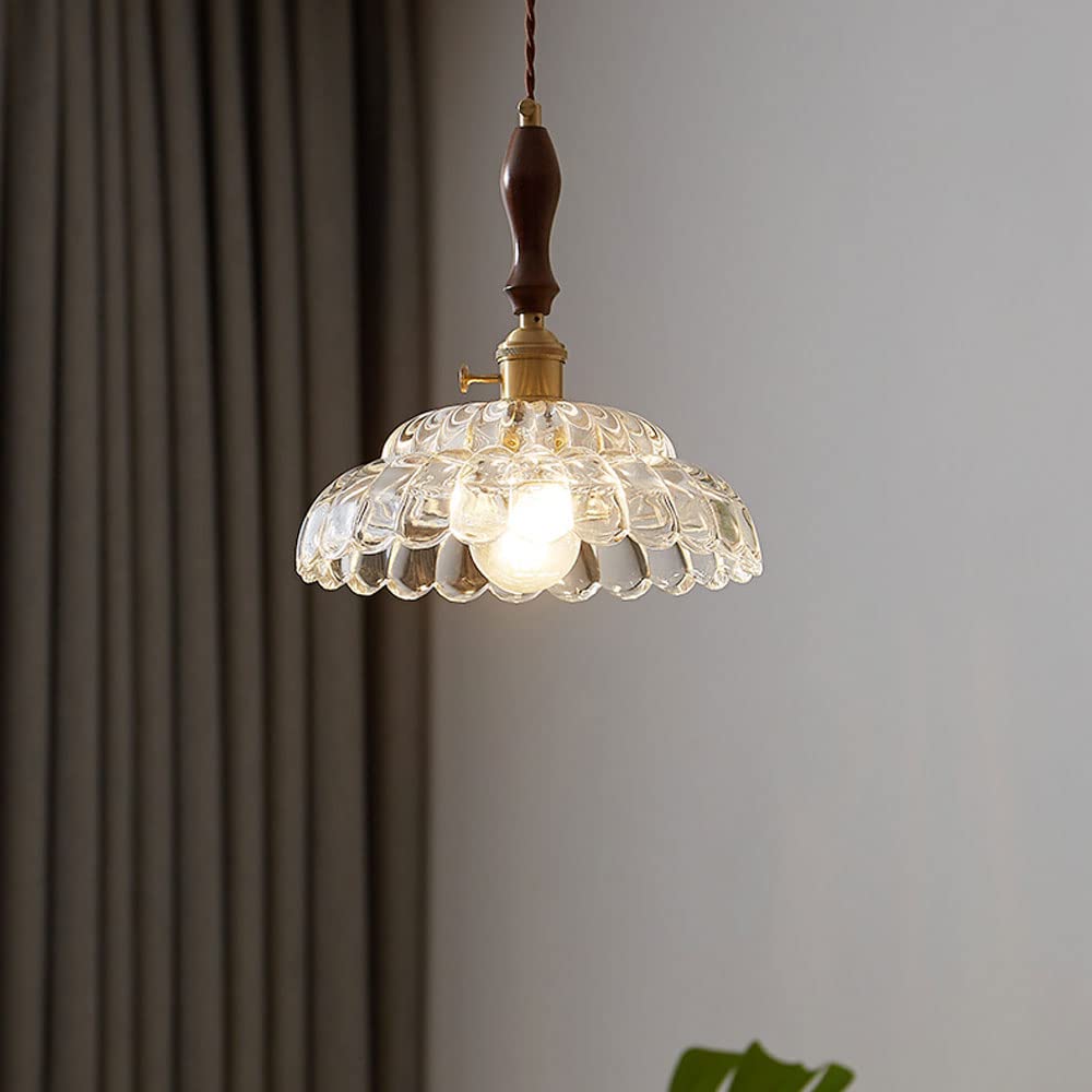 Clérachic Wood Handle Pendant Light for Dining Table — gallery 01, 51oBzl JIhL.