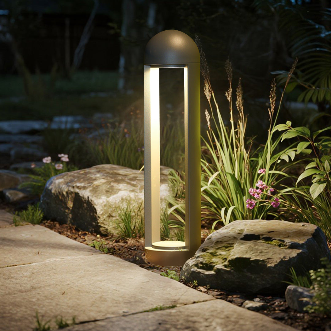 Sand-Gray Aluminum Bollard Light With CREE LED For Garden Paths