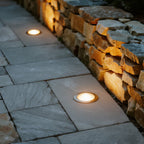 Inground Outdoor Lights, Primrose Minimalist Aluminum Step Fixture