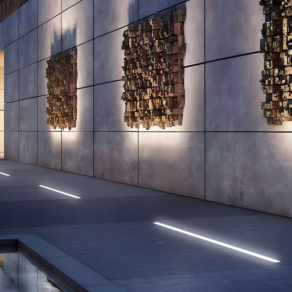 304 Stainless Steel LED Strip Light, Frosted Glass Deck Lamp