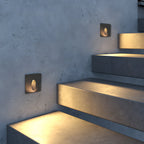 Luz de Escada Exterior LED Ritan, Luminária Moderna de Alumínio Embutida