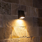 Arandela de Parede Elisay para Exterior, LED de Estilo Industrial, Alumínio Fundido Preto