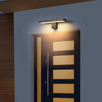 Adjustable LED Outdoor Wall Light, Black Aluminum, IP65 Rated