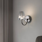 American Vintage LED-væglampe, kegleformet glasskærm, justerbart hvidt lys