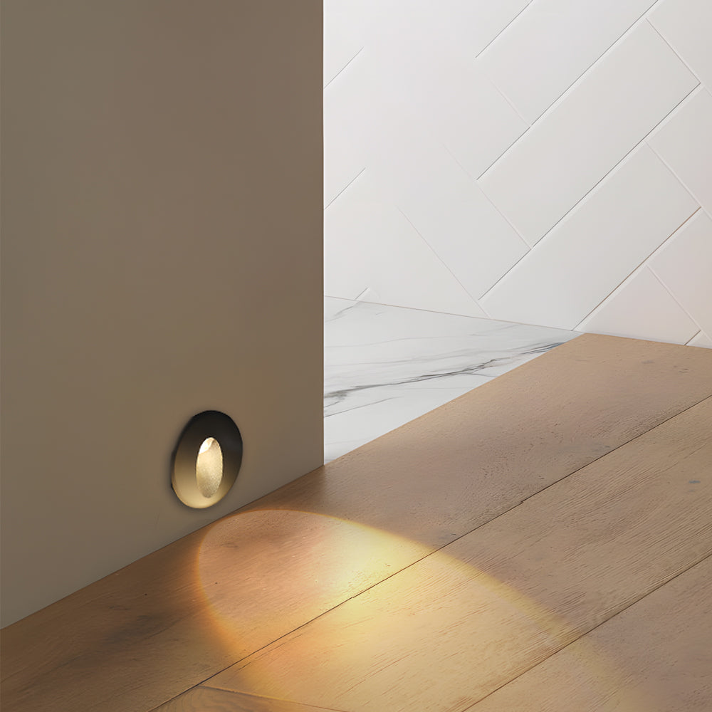 Luz de Escada Exterior LED Ritan, Luminária Moderna de Alumínio Embutida