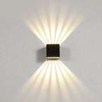 Up-Down Aluminum Outdoor Sconce, LED Wall Light With Shadow Effect