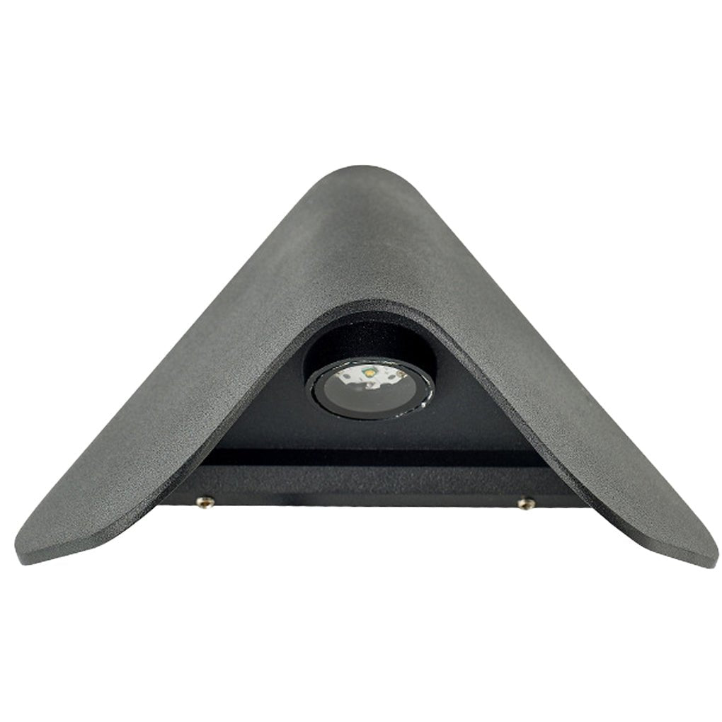 Aluminum LED Outdoor Sconce, Modern Wall Light With Optical Lens Shade