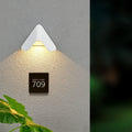 Aluminum LED Outdoor Sconce, Modern Wall Light With Optical Lens Shade