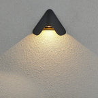 Aluminum LED Outdoor Sconce, Modern Wall Light With Optical Lens Shade