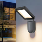 Soloon solcelle-LED udendørs væglampe, støbt aluminiumslegeme